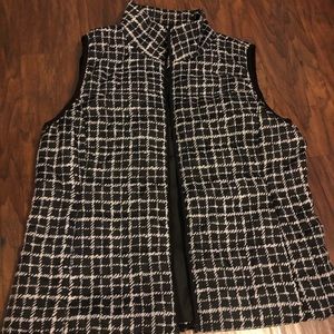 Black & White Puff Vest